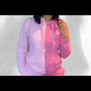 Two Toned Pink Hoodie
